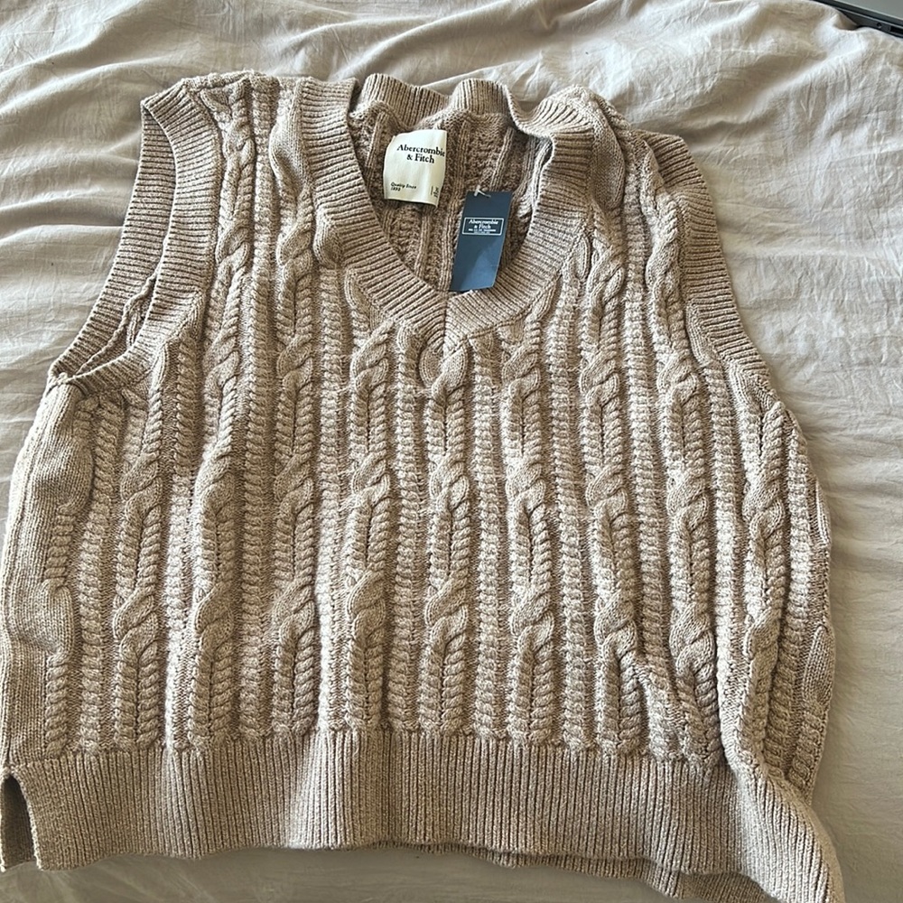 Tan sweater Vest